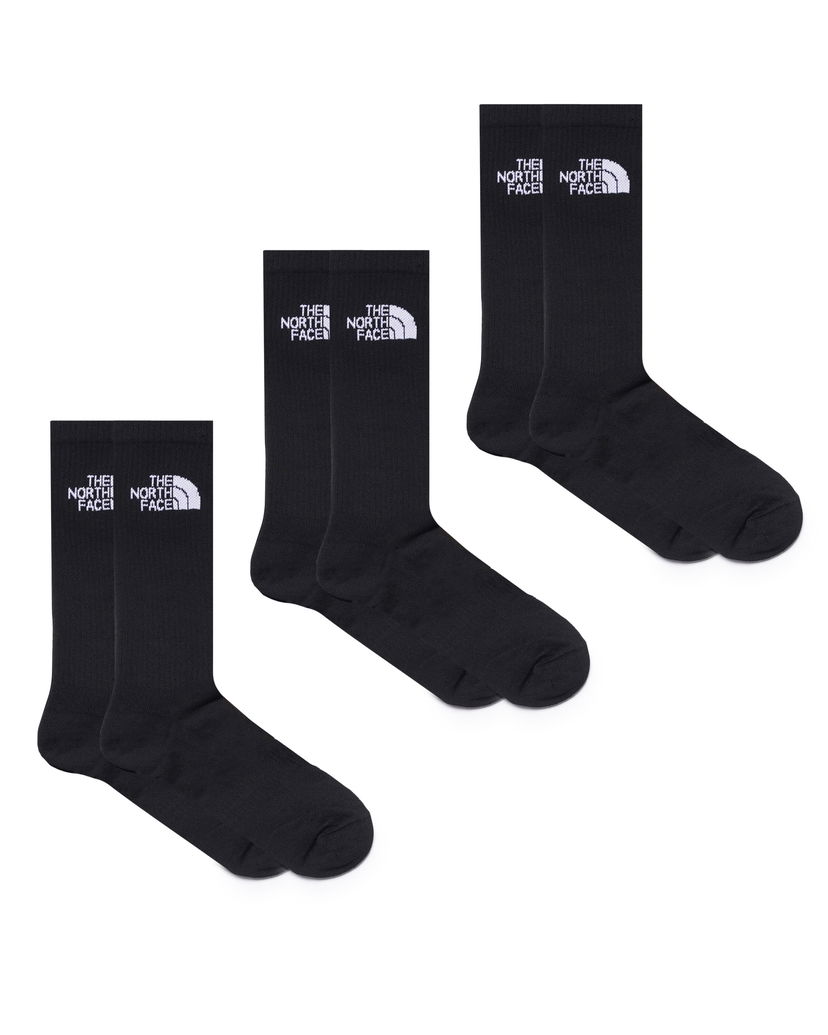 Sukat The North Face Multi Sport Cush Crew Sock 3-Pack Musta | NF0A882HJK31
