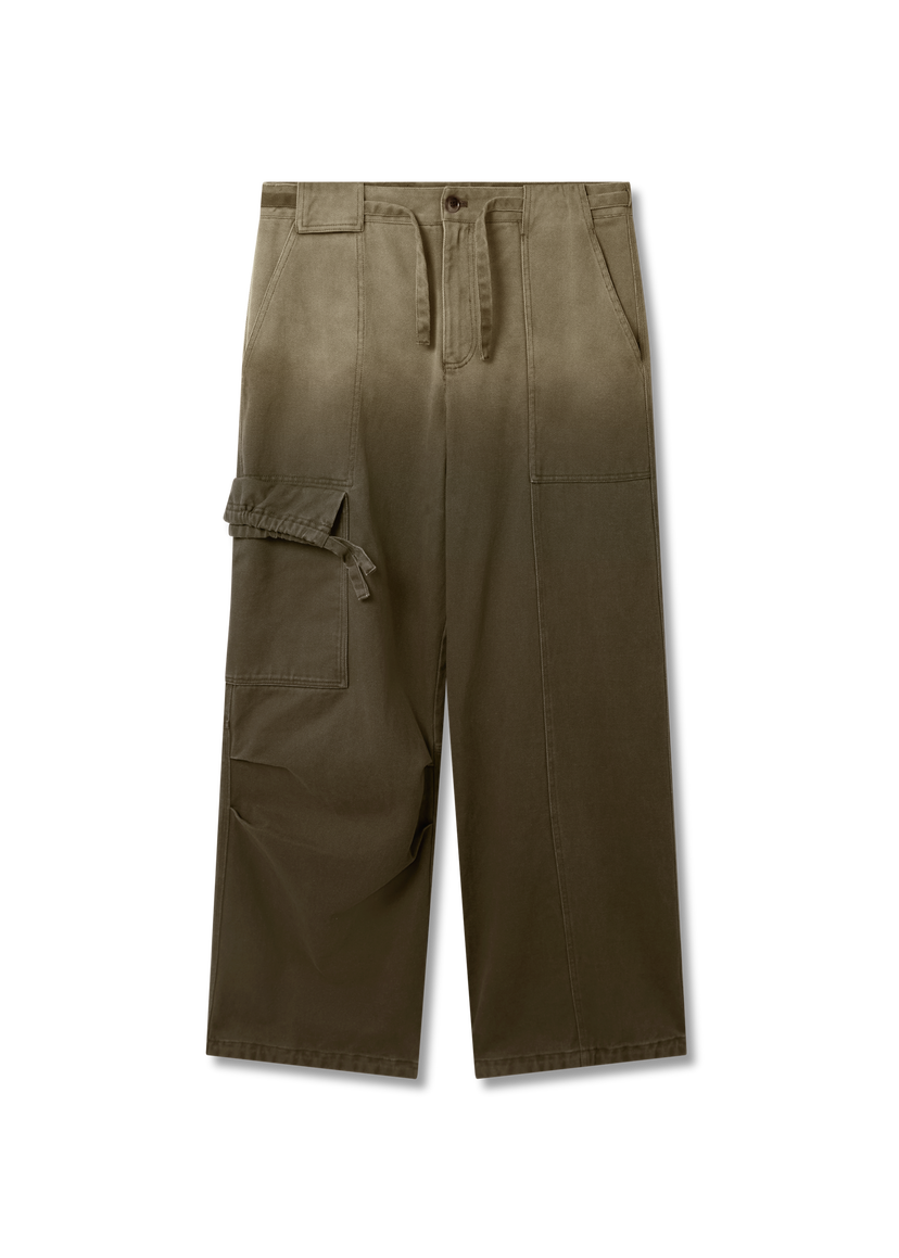 Cargo housut AXEL ARIGATO Dax Faded Wide-Leg Cargo Trousers Vihreä | A3306001