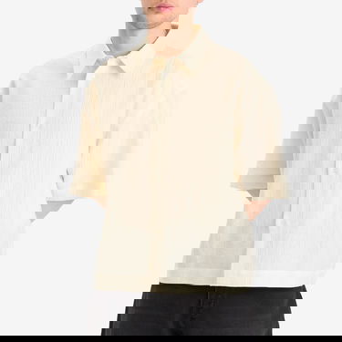 Paita Studio Nicholson Boxy Short Sleeve Shirt, Size X-Large Beige | SANKOSNM-1267-MLK, 2