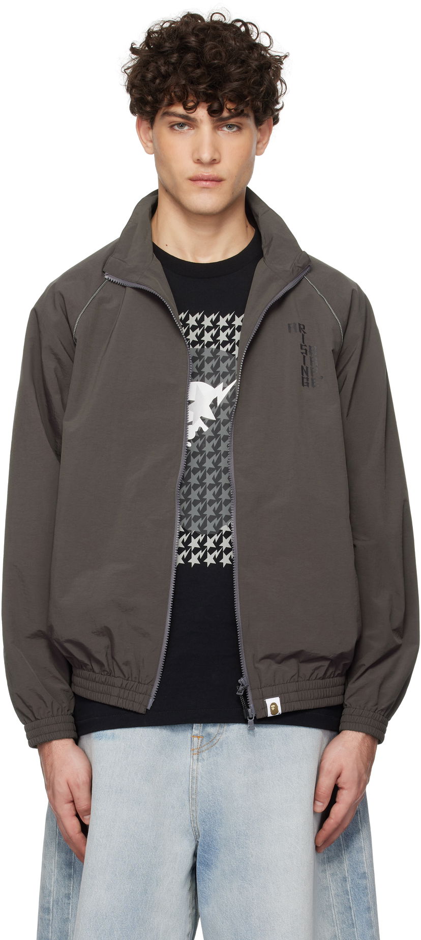 Tuulitakki BAPE Tiger & Dragon Track Jacket Harmaa | 001LJK701002L