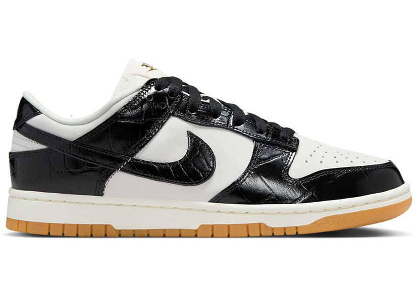 Tennarit ja kengät Nike Dunk Low LX Black Croc W Musta | FJ2260-003