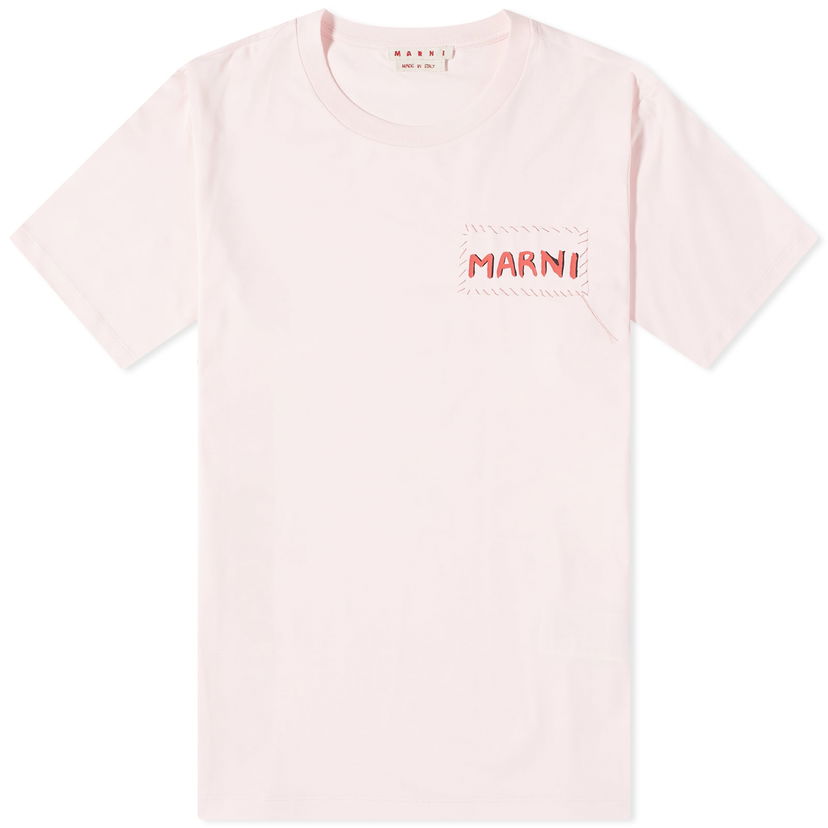 T-paita Marni Stitch Logo T-Shirt Vaaleanpunainen | HUMU0198X0-UTC017-00C13