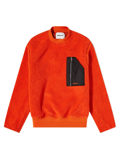 Villapaita Ambush Pocket Polar Fleece Crewneck Punainen | BMEA013F21FAB0012222