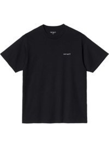 T-paita Carhartt WIP Script Embroidery Musta | I030435.0D2XX