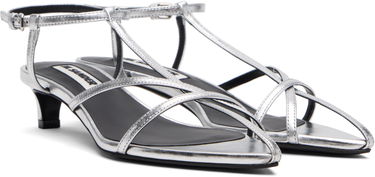 Tennarit ja kengät Jil Sander Jil Sander Cage Low Heel Sandals Metallinen | J15WP0129_P4836, 3