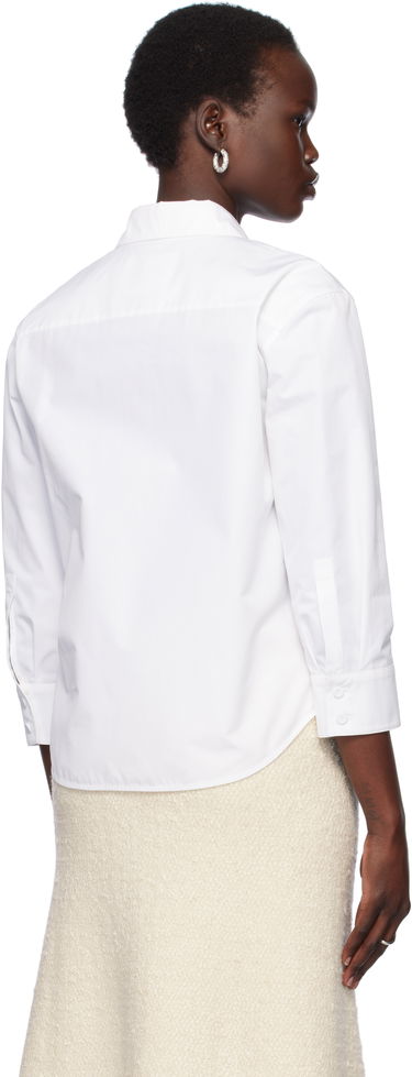 Paita Jil Sander Cropped Button-Up Shirt Valkoinen | J02DL0205_J45002, 2