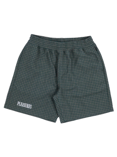 Shortsit Pleasures Intercept Houndstooth Shorts Vihreä | P23F007-FOREST GREEN