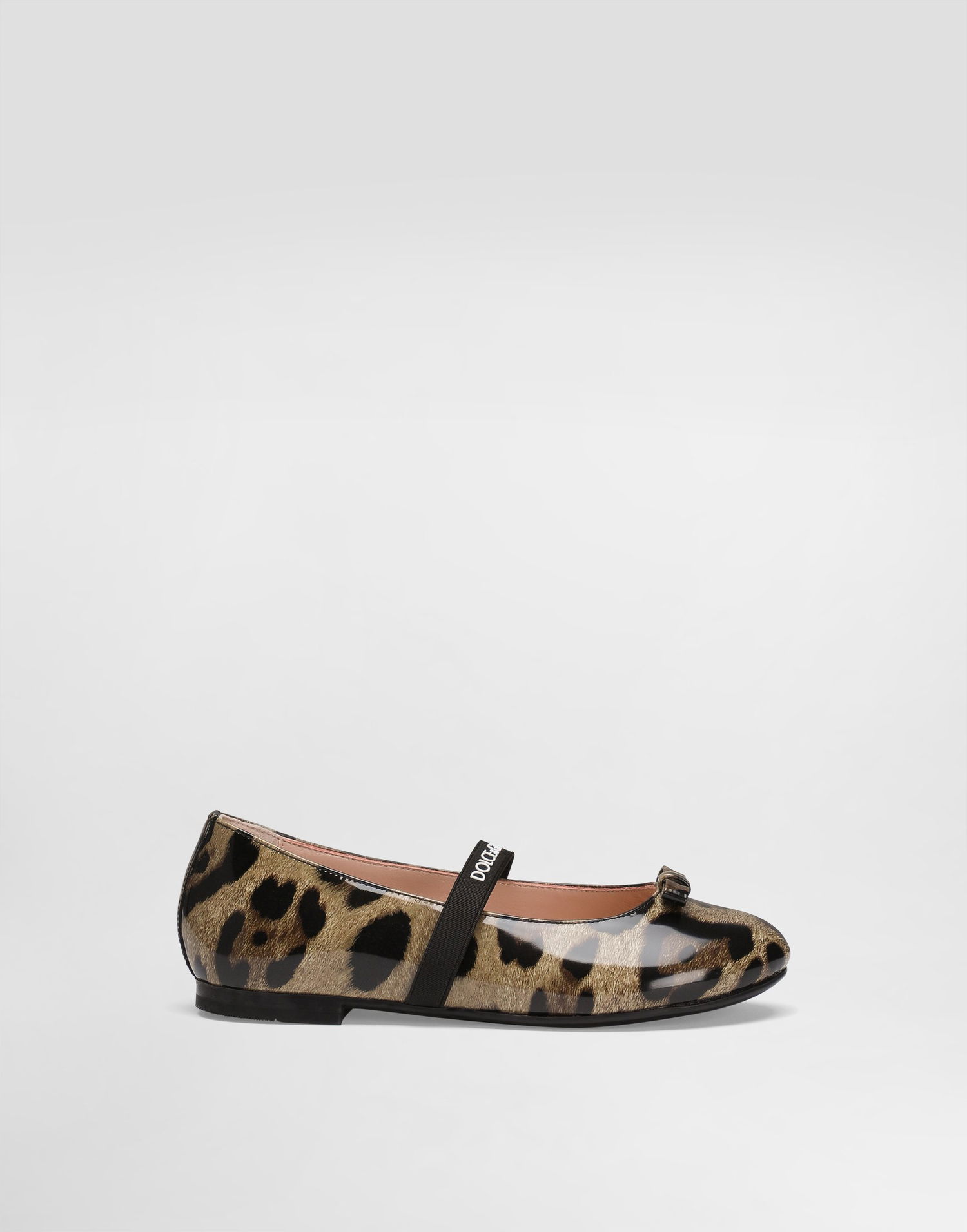 Tennarit ja kengät Dolce & Gabbana Dolce & Gabbana Printed Shiny Calfskin Ballet Flats Ruskea | D11294AM568HA93M, 0