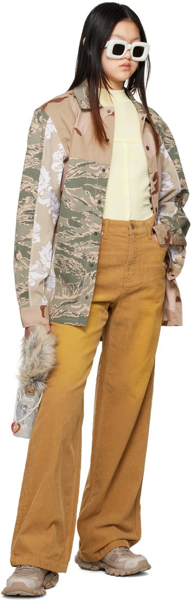 Jeans We11done Washed Corduroy Trousers Beige | WD-DP3-22-392-W-CM, 3