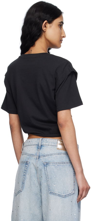 T-paita rag & bone Tie Front T-Shirt Musta | WCC24PT007MC07, 2