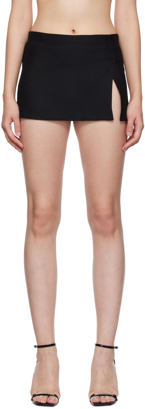 Hame Miaou Miaou Micro Miniskirt Musta | 4012-CL-BLK