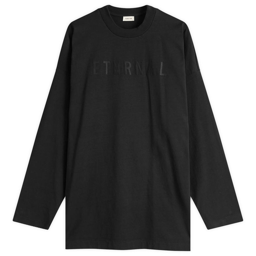 Villapaita Fear of God Eternal Long Sleeve T-Shirt, Size Large Musta | FGE250-5111HWJ-001