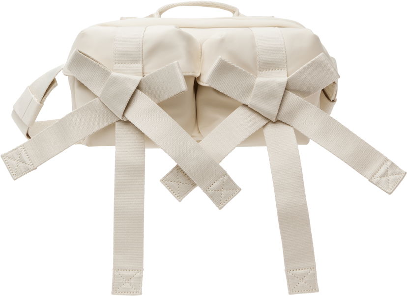 Vyötärölaukku Simone Rocha Simone Rocha Beaded Classic Bow Crossbody Bag Valkoinen | BAG149B 0761