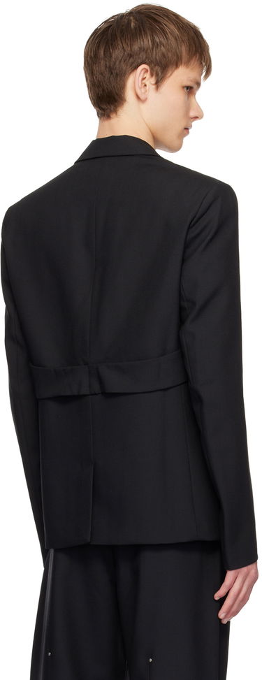 Bomber-takki HELIOT EMIL Kinetics Double-Breasted Blazer Musta | SS24_M_04_039_BLK01, 2