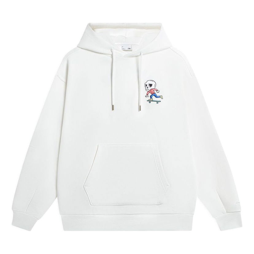 Huppari Li-Ning Pablo Ientile Skull Graphic Hoodie Valkoinen | AWDS913-3