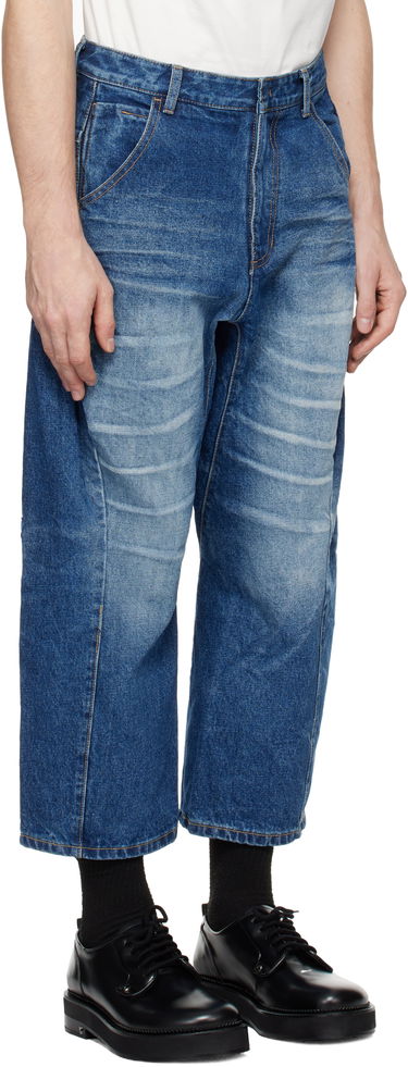 Jeans ADER ERROR Faded Wide Leg Jeans Sininen | BN01FWJE0101BL, 1