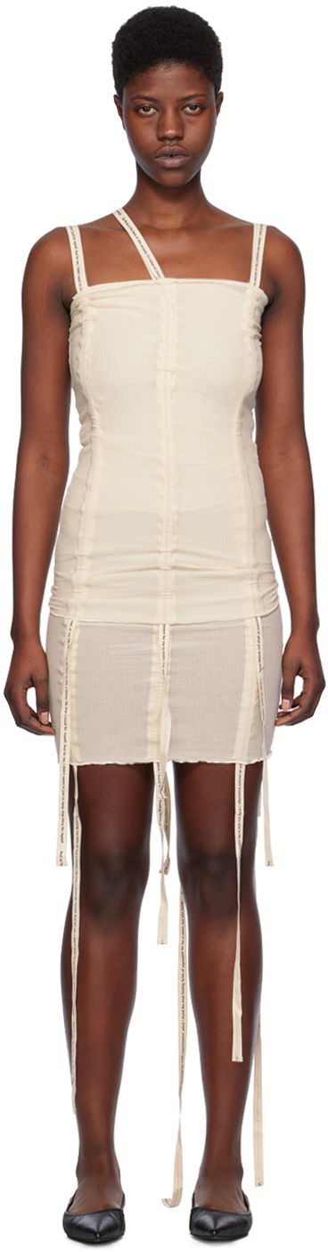 Mekko Baserange Strap Tank Top Dress Beige | TOHS-RB-SP24