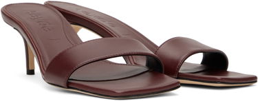 Asusteet Aeyde Aeyde Ilvy Leather Mules Burgundia | A11-HS-GAIS55TB155-SS25-955-007, 3