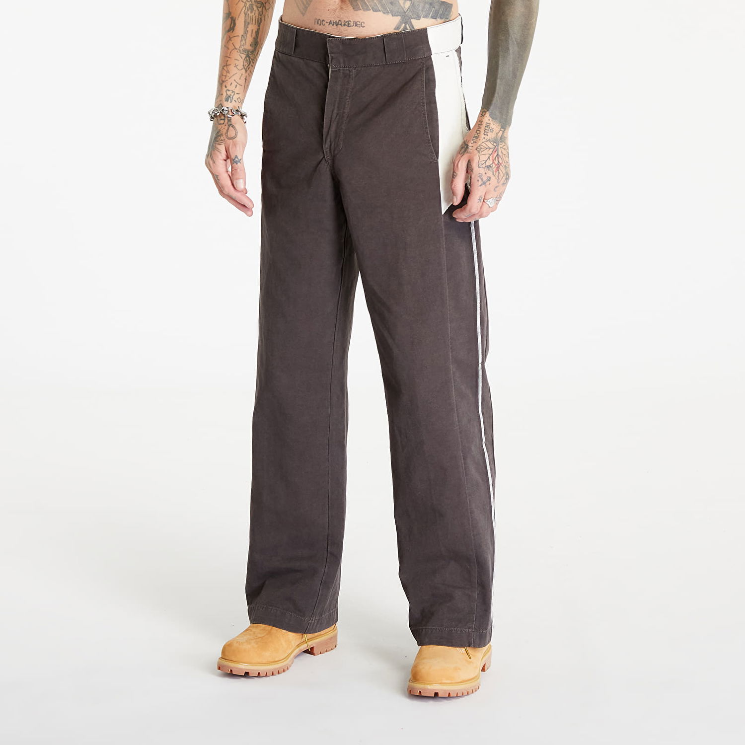Housut HERON PRESTON Vintage Wash Canvas Trousers Ruskea | HMCG010F23FAB0036000, 0