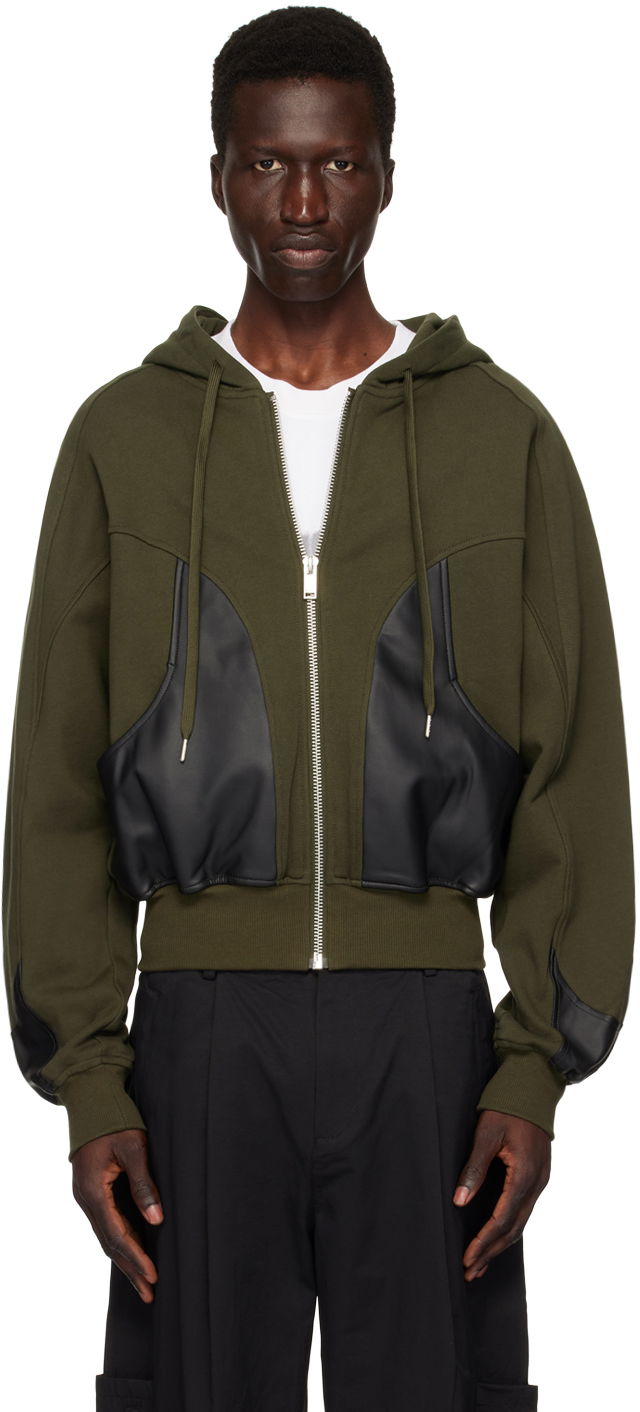 Huppari Han Kjøbenhavn Han Kjobenhavn Relaxed Fit Zip Up Hoodie Vihreä | M-134045