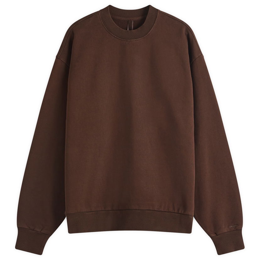 Huppari SKIMS SKIMS Boyfriend Fleece Pullover, Size Large Ruskea | PL-PLO-8017W-ESPRESSO