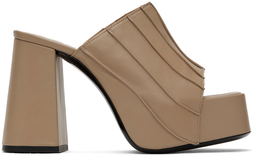 Asusteet BY FAR BY FAR Brad Heeled Sandals Beige | 23PFBRAMTPNAP