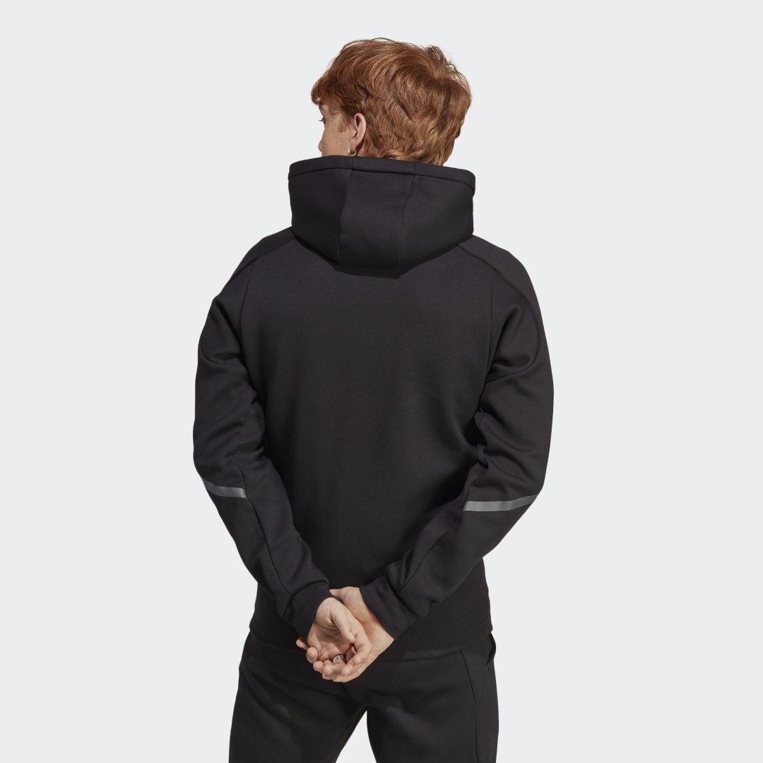 Huppari adidas Originals Designed for Gameday Full-Zip Hoodie Musta | IC8044, 1