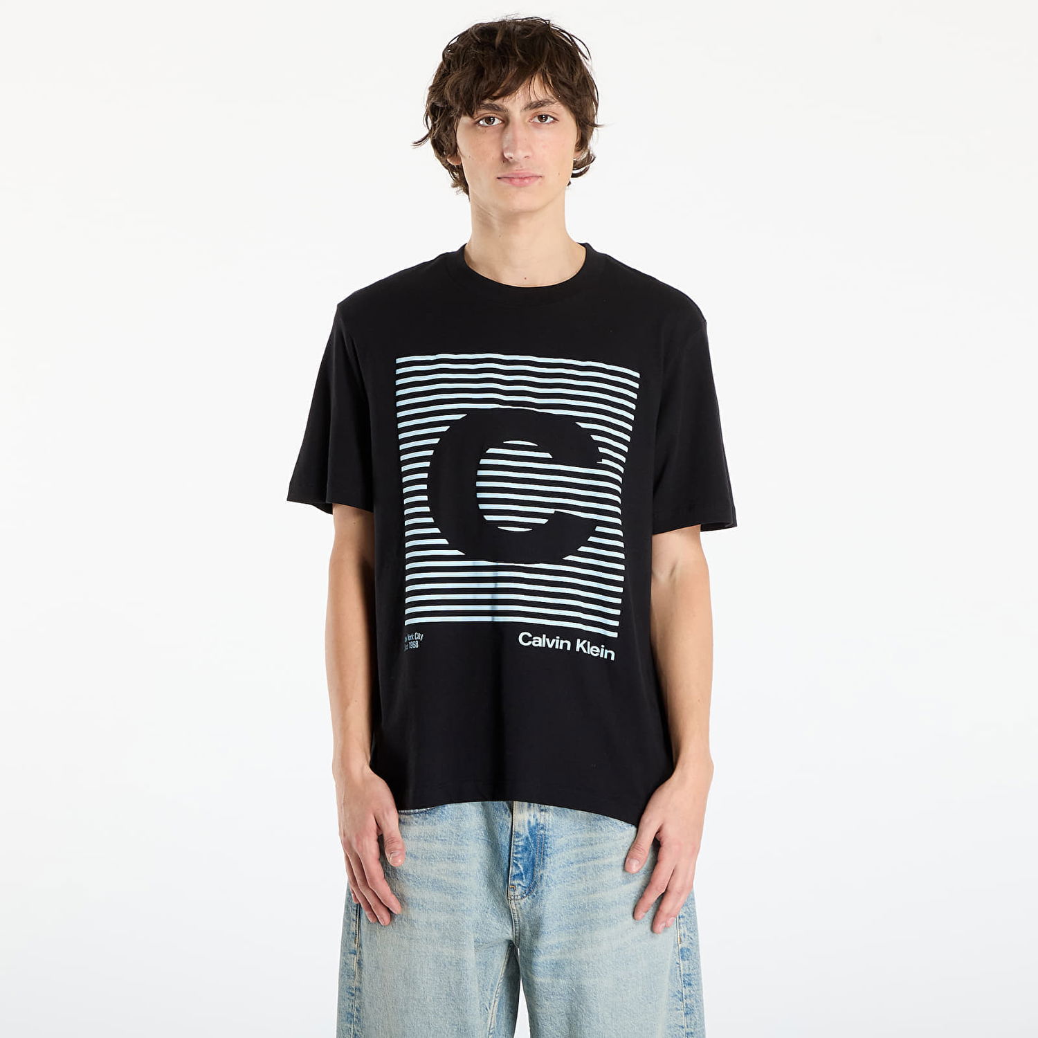 T-paita CALVIN KLEIN Speaker Graphic Tee Jeans Ss 20S Musta | LV04RD811G UB1, 0