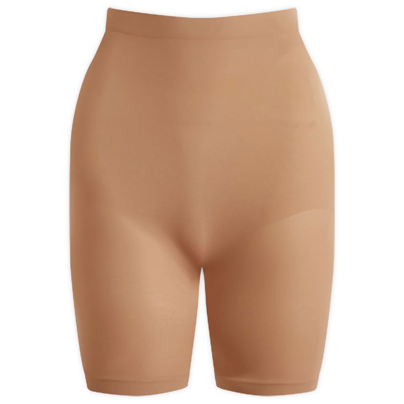 Body SKIMS Seamless Sculpt High Waist Above Knee Short Beige | BO-SHO-3363-SIENNA