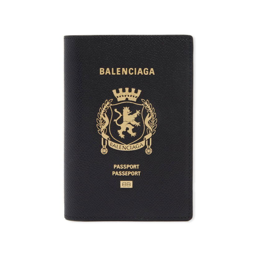Lompakko Balenciaga Balenciaga Crest Leather Passport Holder undefined | 787742-2AA3R-1000