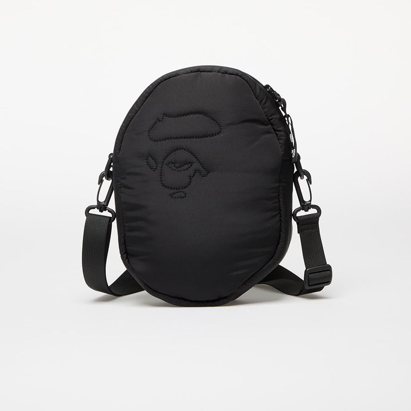 Olkalaukku BAPE A BATHING APE Quilting Ape Head Shoulder Bag Musta | 001SGK301003M BLK