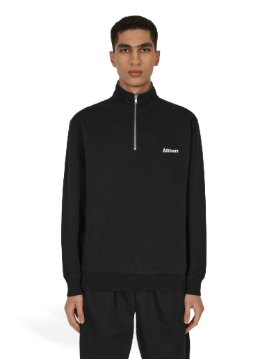 Huppari Alltimers Broadway Quarter Zip Sweatshirt Musta | PN1731 001