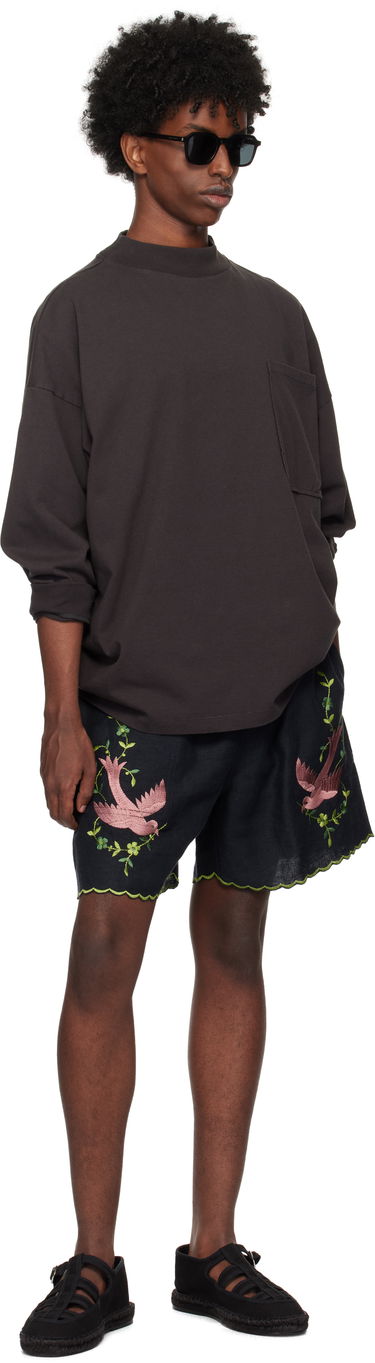 Villapaita Bode Bode Barry Mockneck T-Shirt Ruskea | MRF24CS027, 3