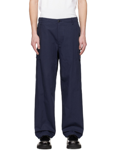 Cargo housut KENZO Paris Drawstring Tummansininen | FD55PA2429DD