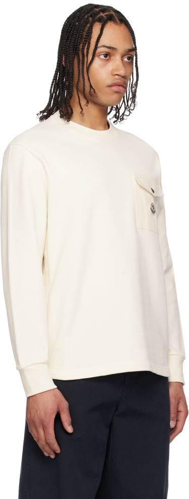 Villapaita Moncler Moncler Cotton Pocket Sweatshirt Valkoinen | K10918G0006789AUJ, 1