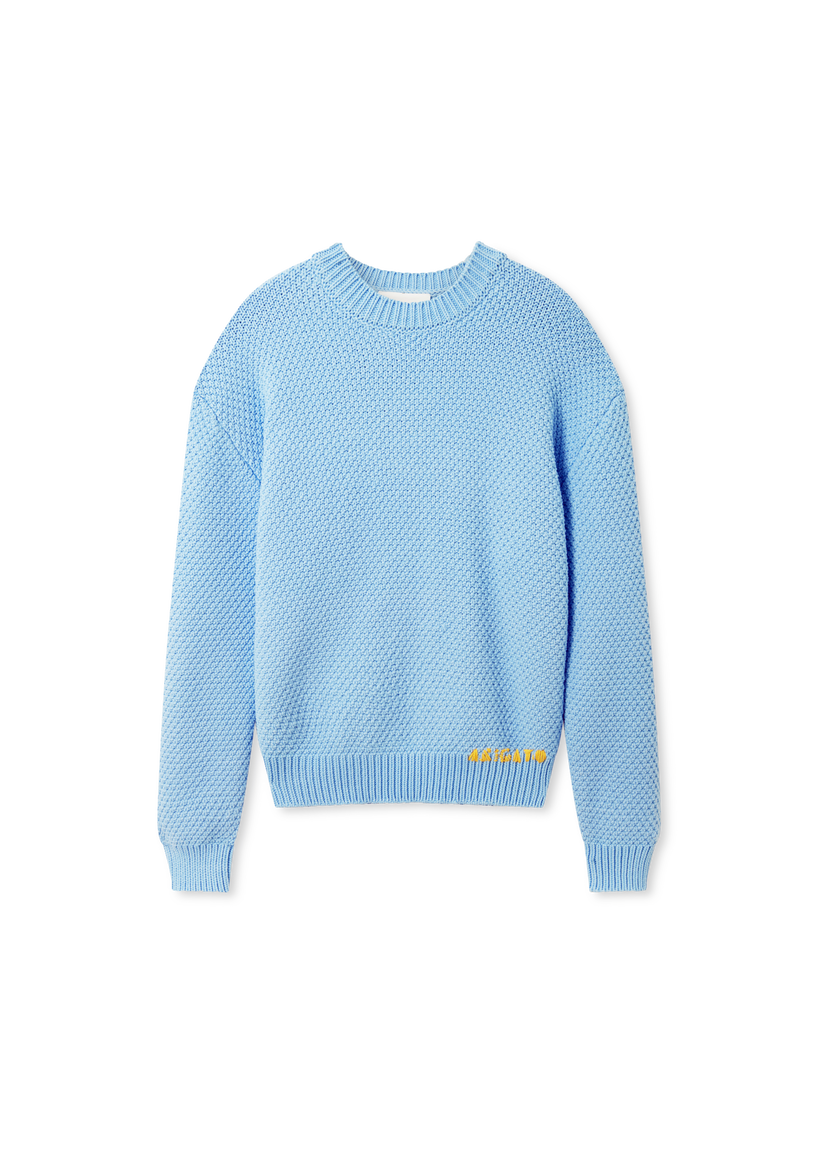 Villapaita AXEL ARIGATO Block Knit Crew Neck Sweater Sininen | A3331002