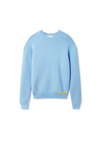 Block Knit Crew Neck Sweater