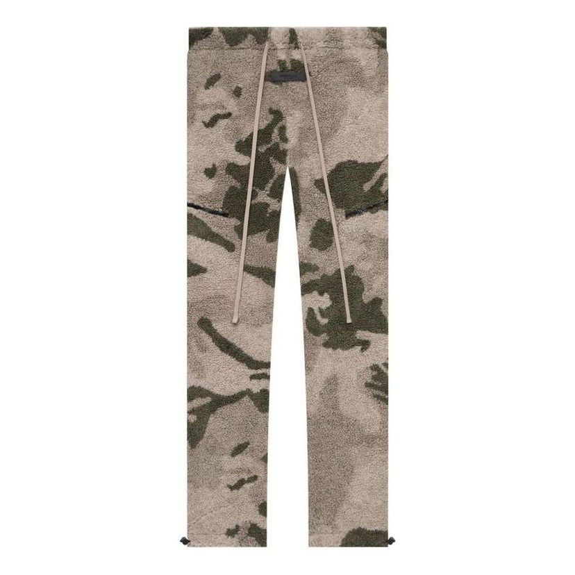 Verryttelyhousut Fear of God Essentials Polar Fleece Camo Pants Vihreä | FOG-SS22-099