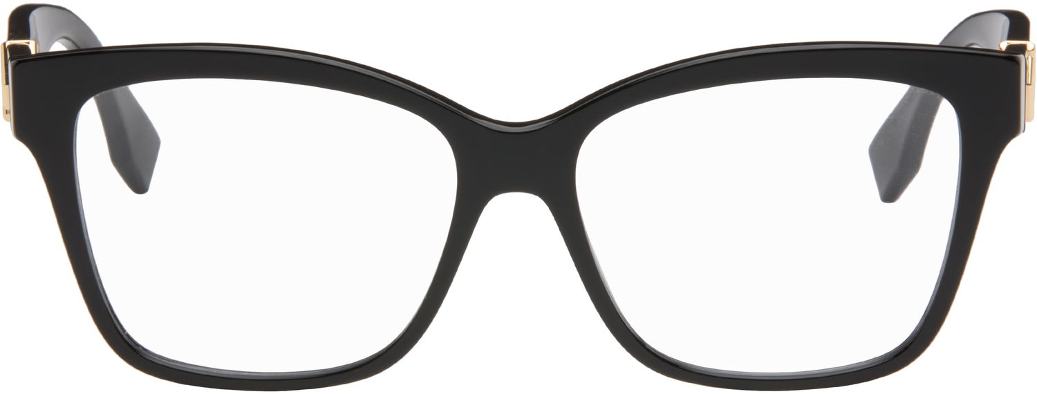 Aurinkolasit FENDI FF Diamonds Rectangular Frame Glasses Musta | FE50117I@55001 192337204067, 0