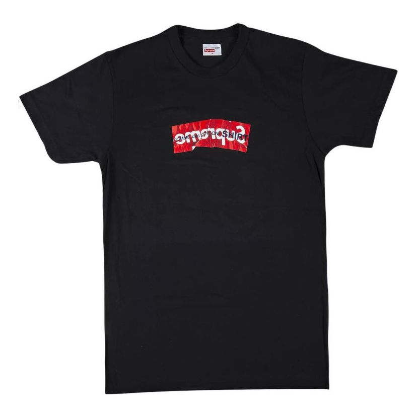 T-paita Supreme Supreme x COMME des GARCONS Box Logo T-Shirt Musta | SS17T7