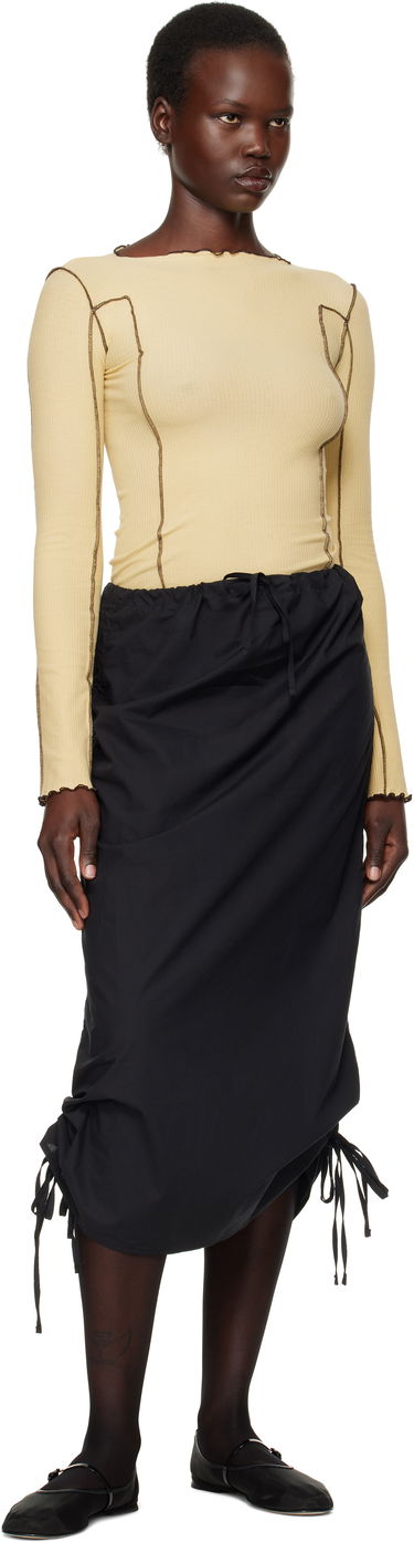 Hame Baserange Midi Skirt With Drawstring Musta | SKPS-CO-EXSP25, 3