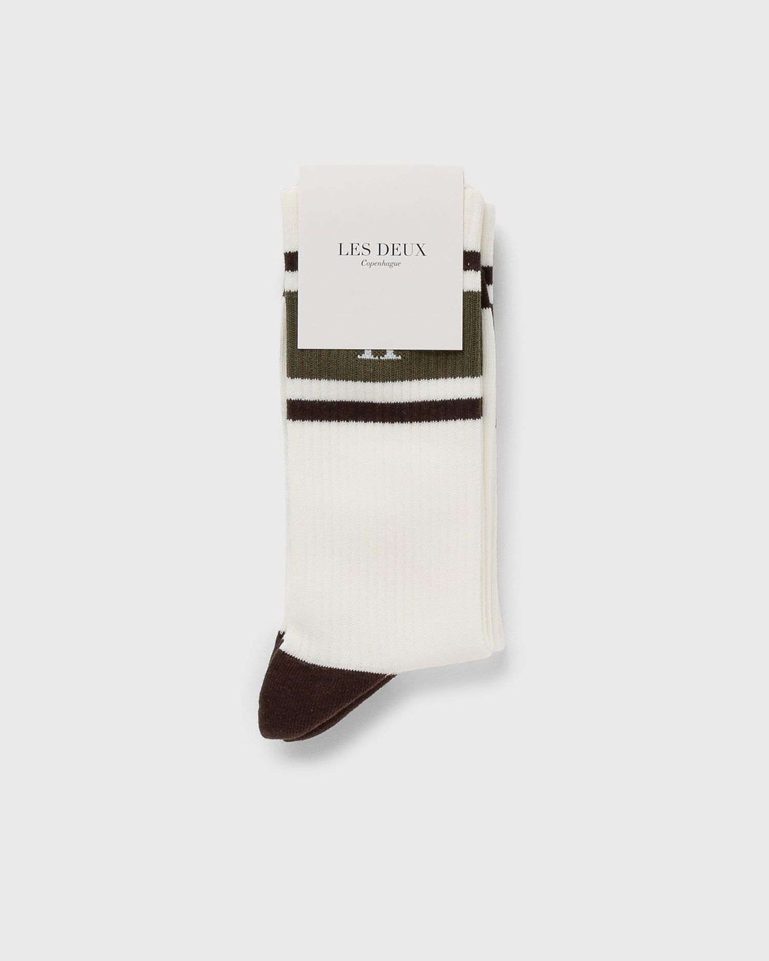 Sukat Les Deux William Stripe 2-Pack Socks Valkoinen | LDM950006-241953, 0