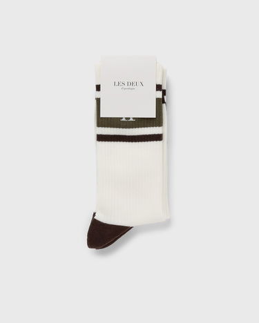 Sukat Les Deux William Stripe 2-Pack Socks Valkoinen | LDM950006-241953, 0