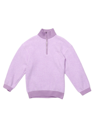 Villapaita Jacquemus La Maille Berger Zip Collar Violetti | 226KN040-2113-610