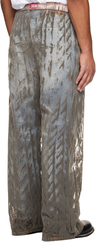 Housut Diesel P-Egaso Distressed Textured Trousers Monivärinen | A21590-0SLCQ-98BA, 2