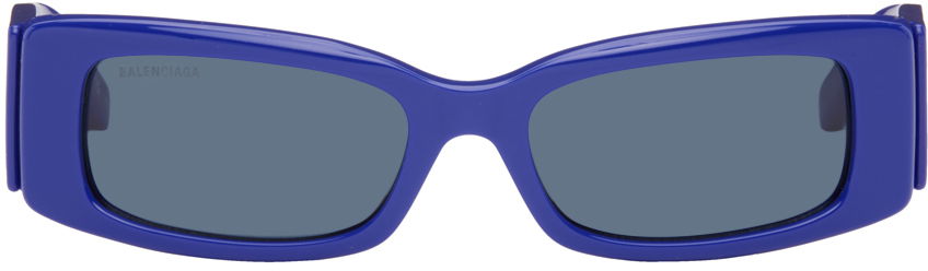 Aurinkolasit Balenciaga Rectangular Sunglasses Tummansininen | BB0260S-006, 0