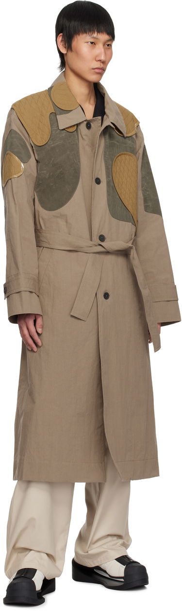 Trenssitakki Craig Green Craig Green Utility Patch Trench Coat Ruskea | CGSS25CWOLCO21, 3