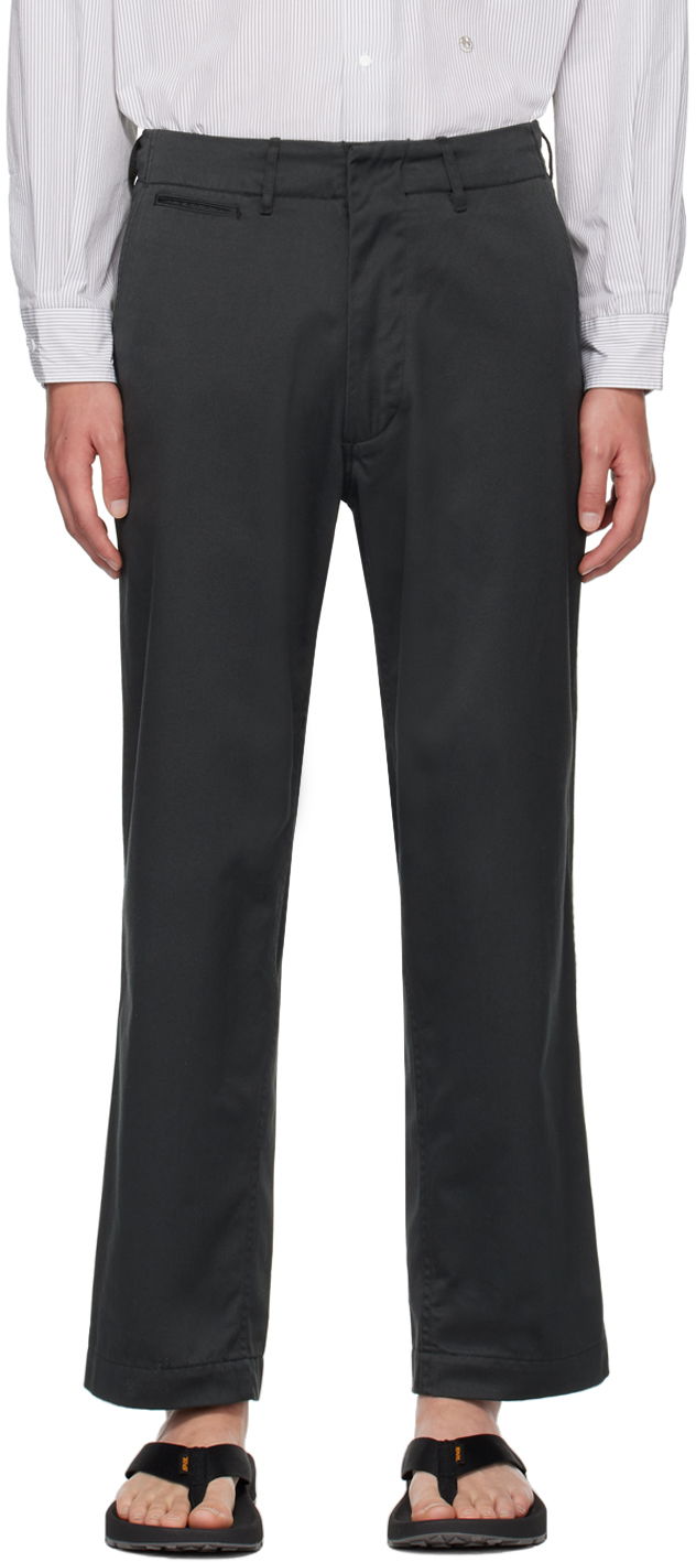 Housut NANAMICA Wide Trousers Musta | SUCS401U