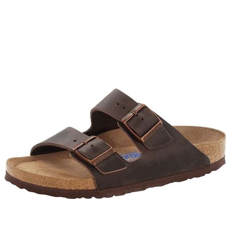 Tennarit ja kengät Birkenstock Birkenstock Arizona Soft Footbed Oiled Leather Sandals Narrow Fit Ruskea | 0452763
