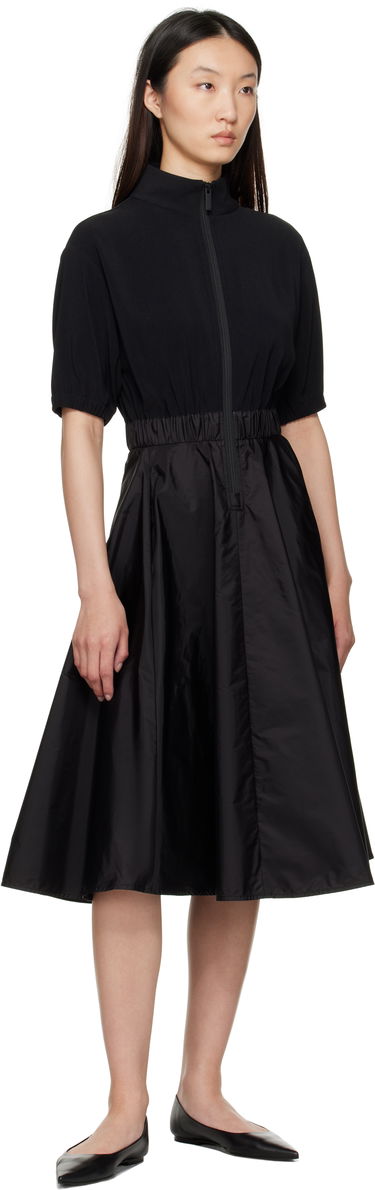 Mekko Moncler Moncler Taffeta Skirt Midi Dress Musta | K20932G00013596WF, 3